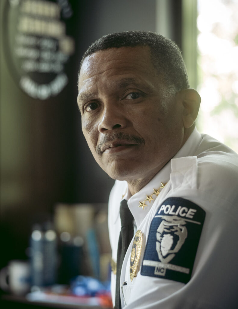 CMPD Chief Johnny Jennings in his office, May 22, 2025
