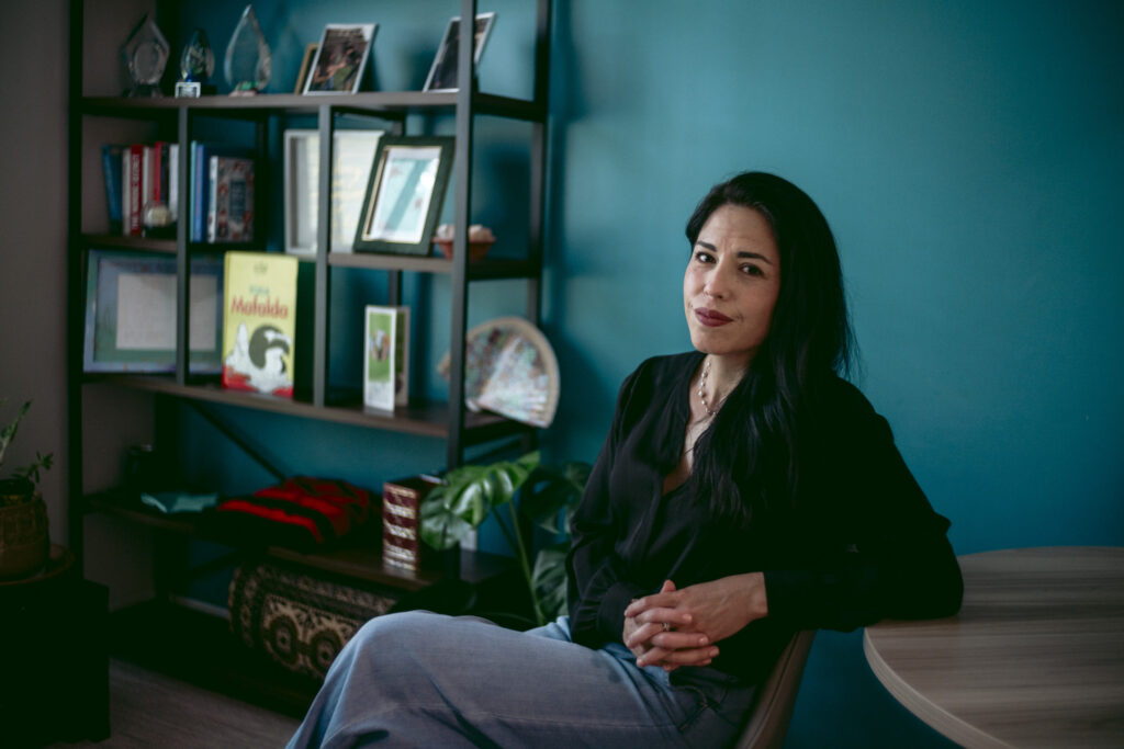 Sil Ganzó at ourBRIDGE, the nonprofit she founded