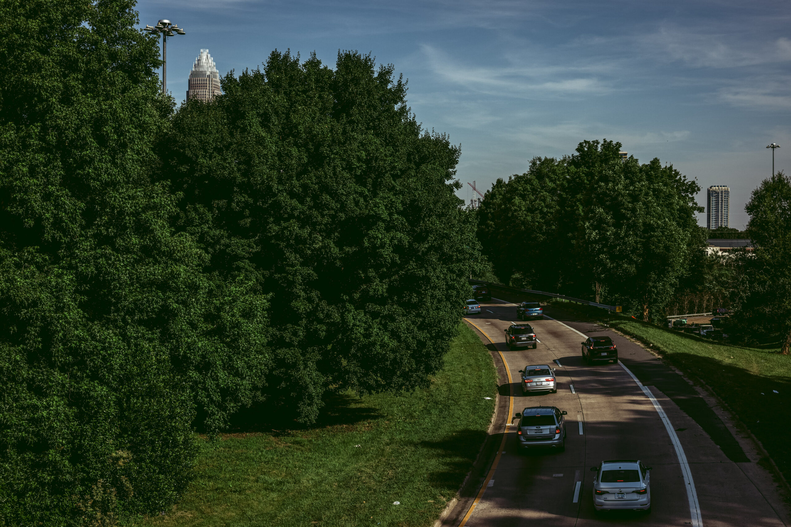 Independence Boulevard heading into Charlotte