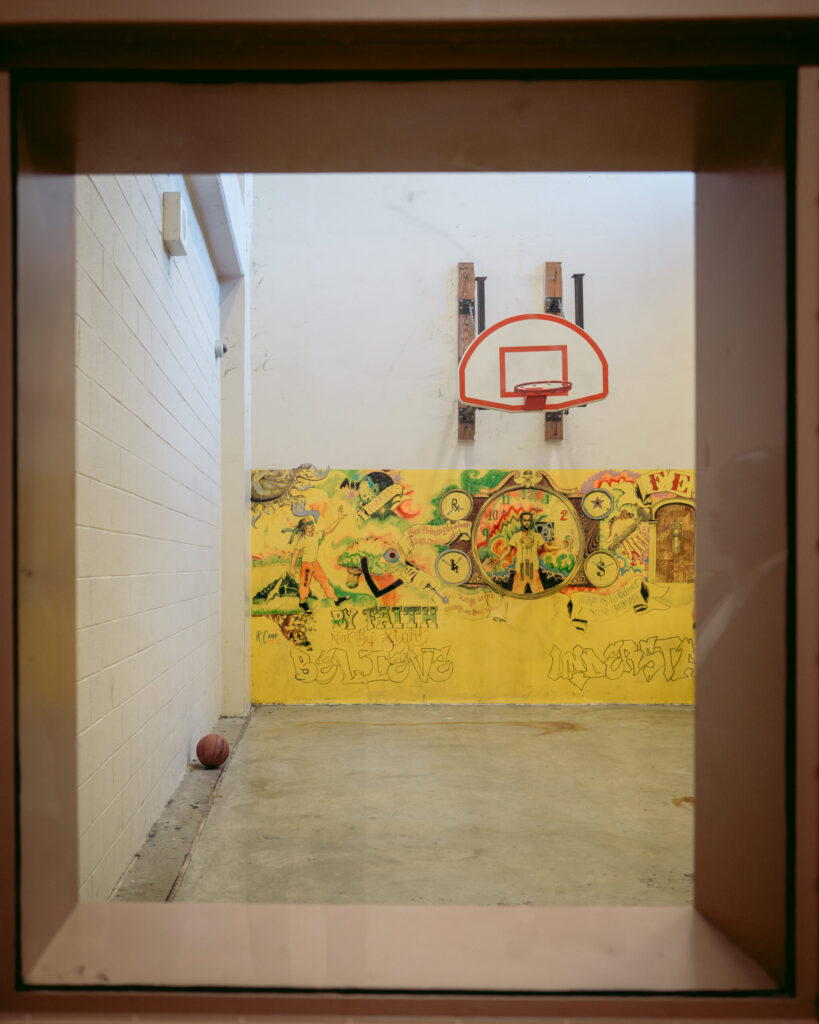 mural inside the Mecklenburg Detention Center